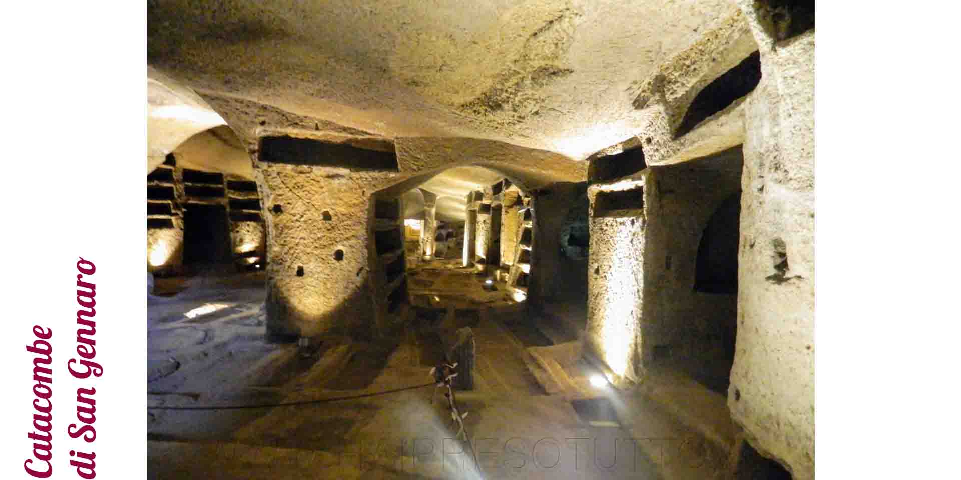 Napoli catacombe di San Gennaro vista dei sotterranei